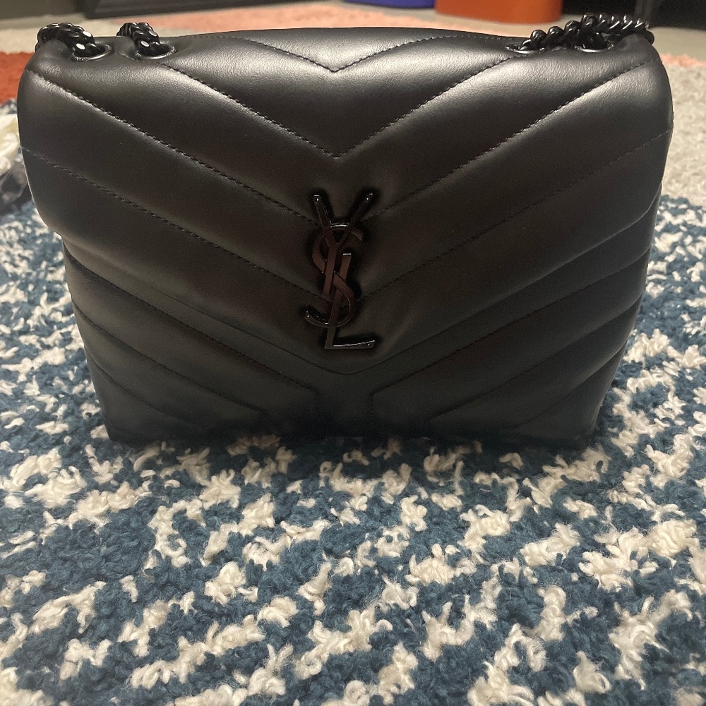 YSL Bag Vitello Piumotto Nero